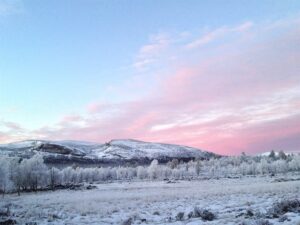 Fra feltet mot Ingulskletten